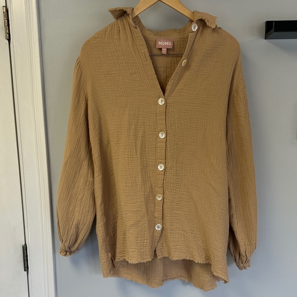 Show Me Your MuMu Oversized Button Down